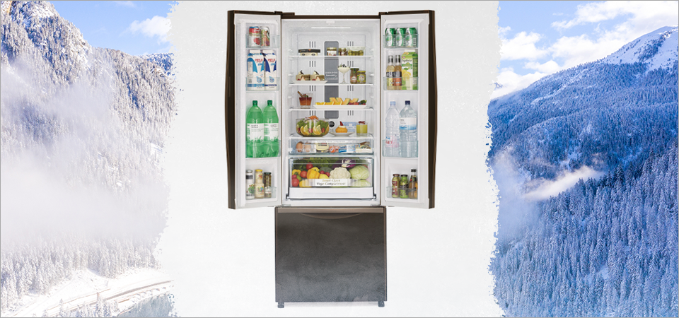 холодильник хитачи серии French Bottom Freezer