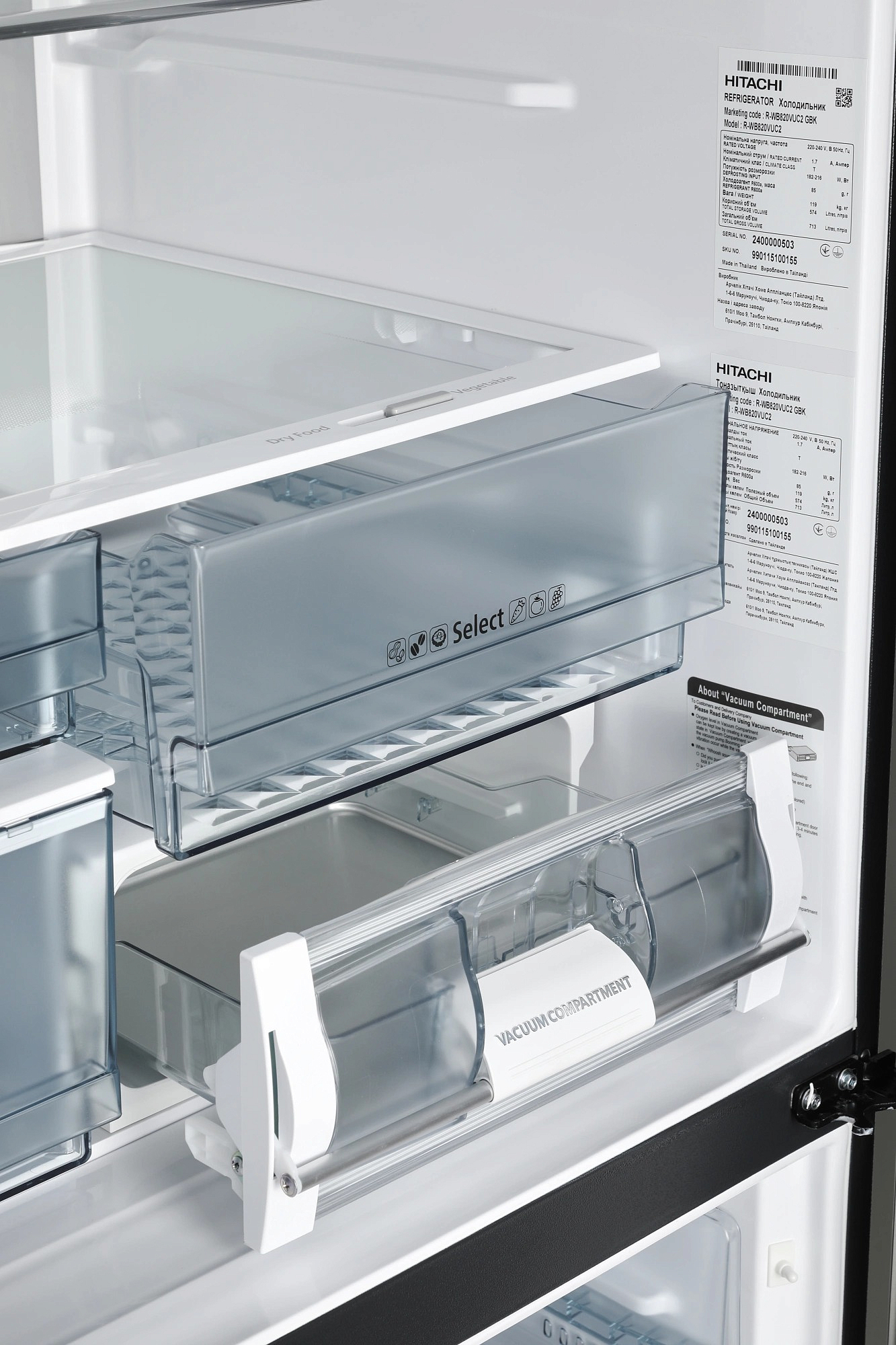 Холодильник Hitachi R-WB820VUC2 GBK preview 7