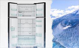 Особенности двустворчатых холодильников Hitachi